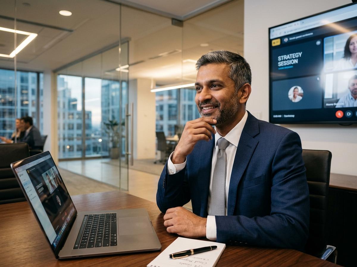 Rakib in a digital strategy session